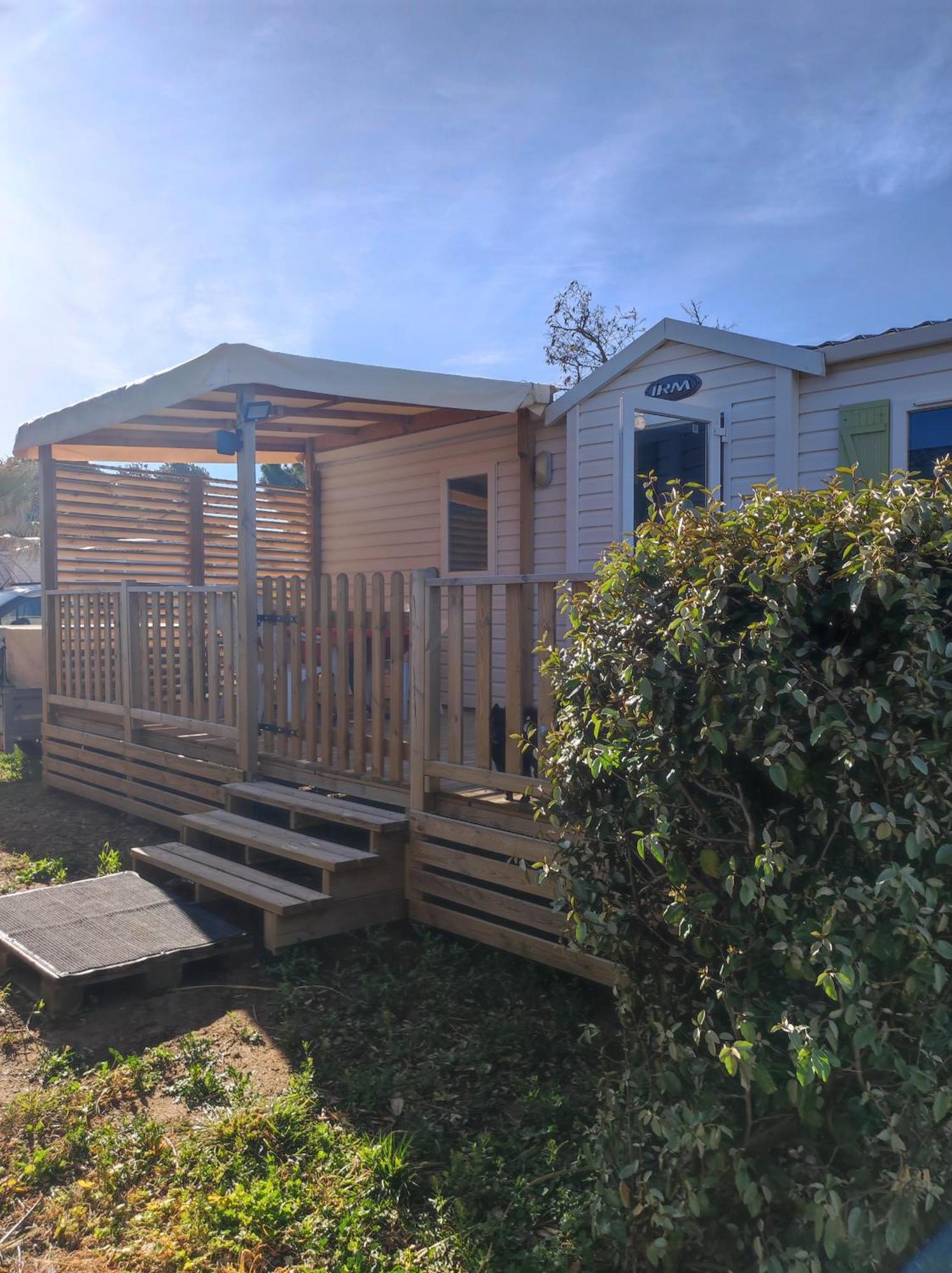Mobil Home Lucky Climatise Camping Novela Port La Nouvelle Buitenkant foto